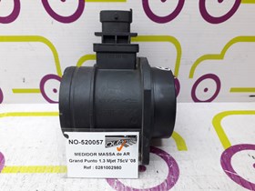 Medidor de Massa de Ar Fiat Grand Punto 1.3 Mjet 75 Cv de 2008 - Ref OEM :  0281002980